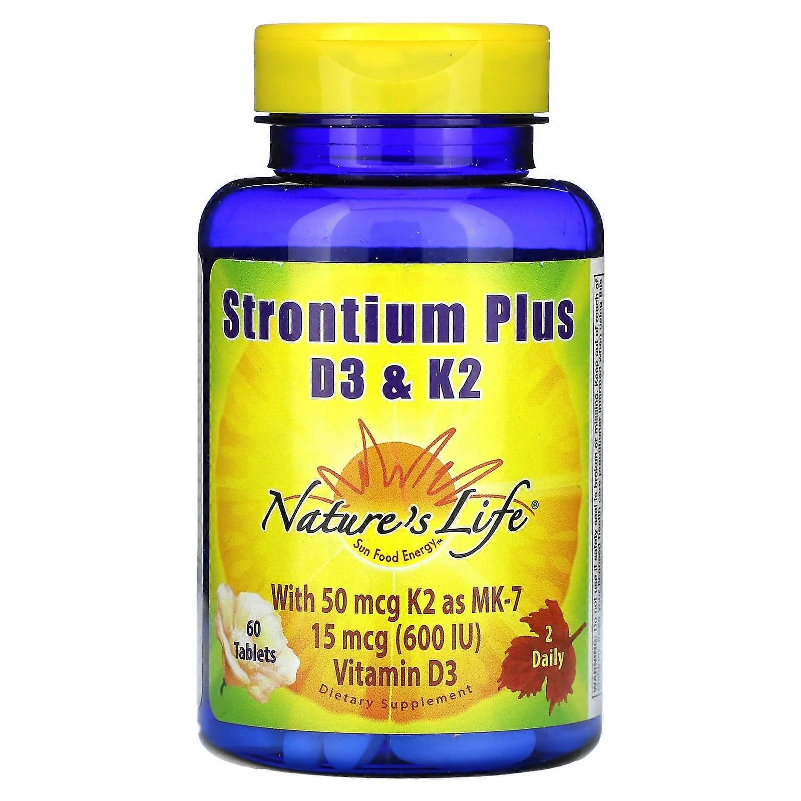 Strontium Plus D3 &K2, 60 Tablets