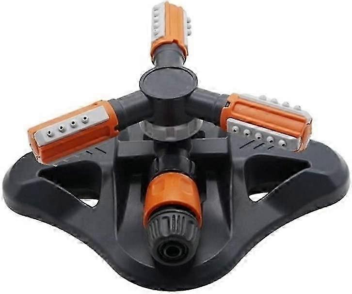 Garden Irrigation Sprinklers Adjustable 3 Arm Rotating Sprinkler 360 Degree Rotating Automatic Water