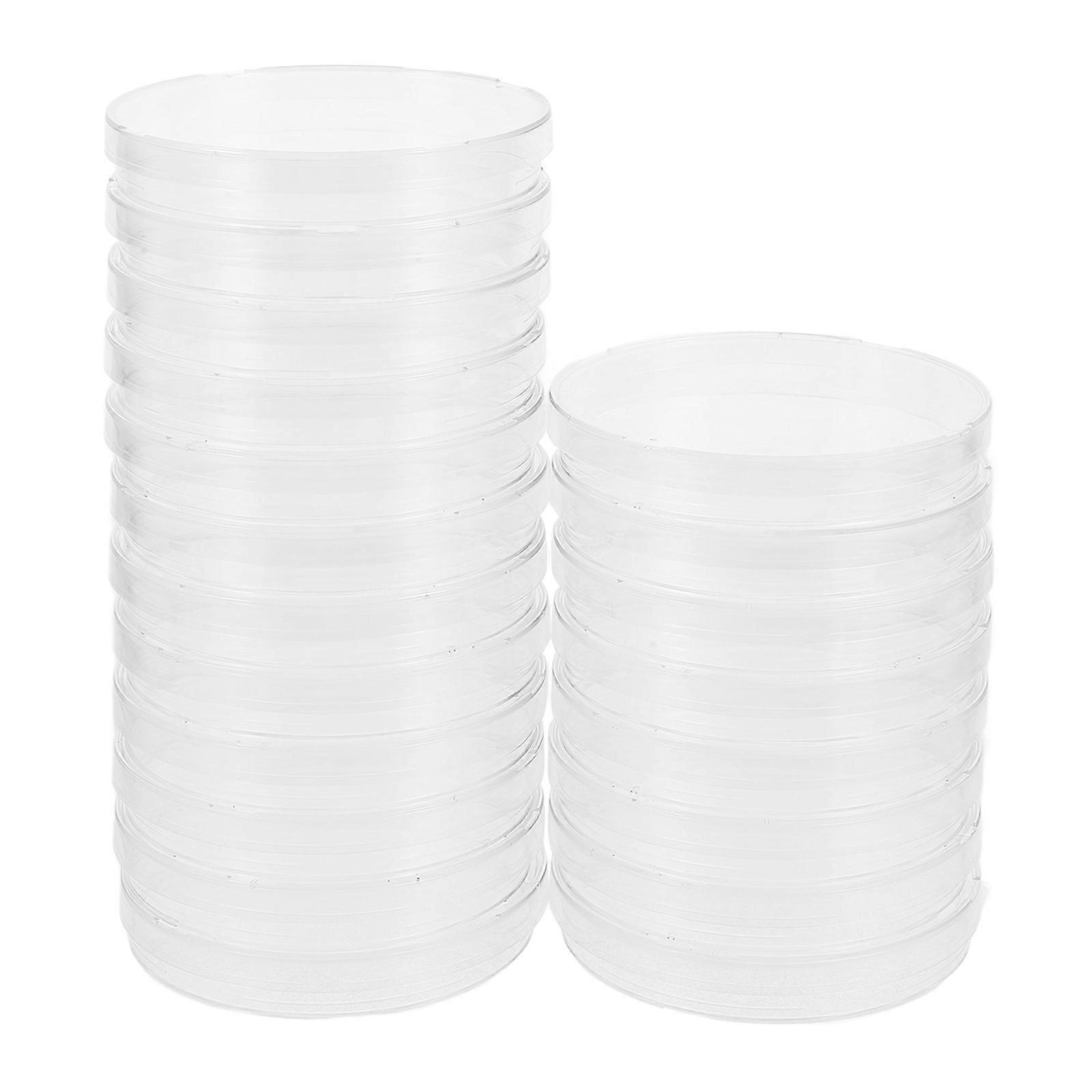 Laboratory Petri Dish Clear with Lids for Storage 20Pcs Set