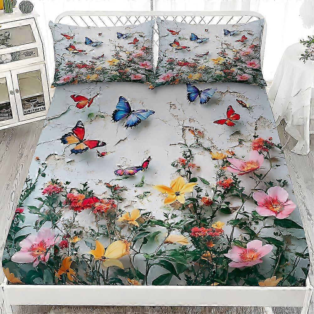 Bedding gift three-piece fitted sheet set 25-26s