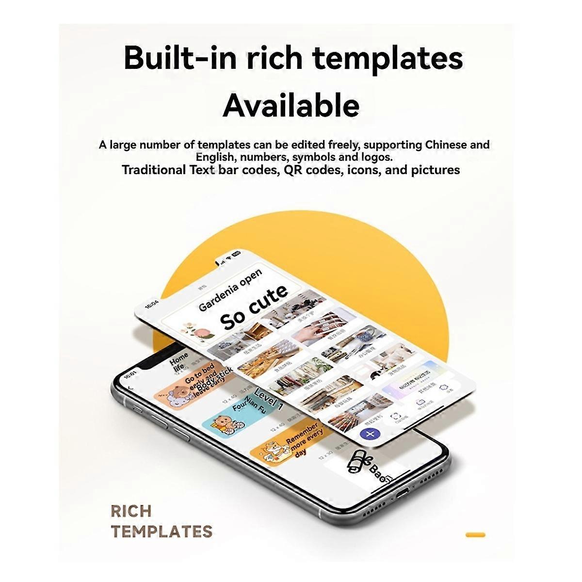 Portable Mini Thermal Label Self-Adhesive Sticker Labels Printer