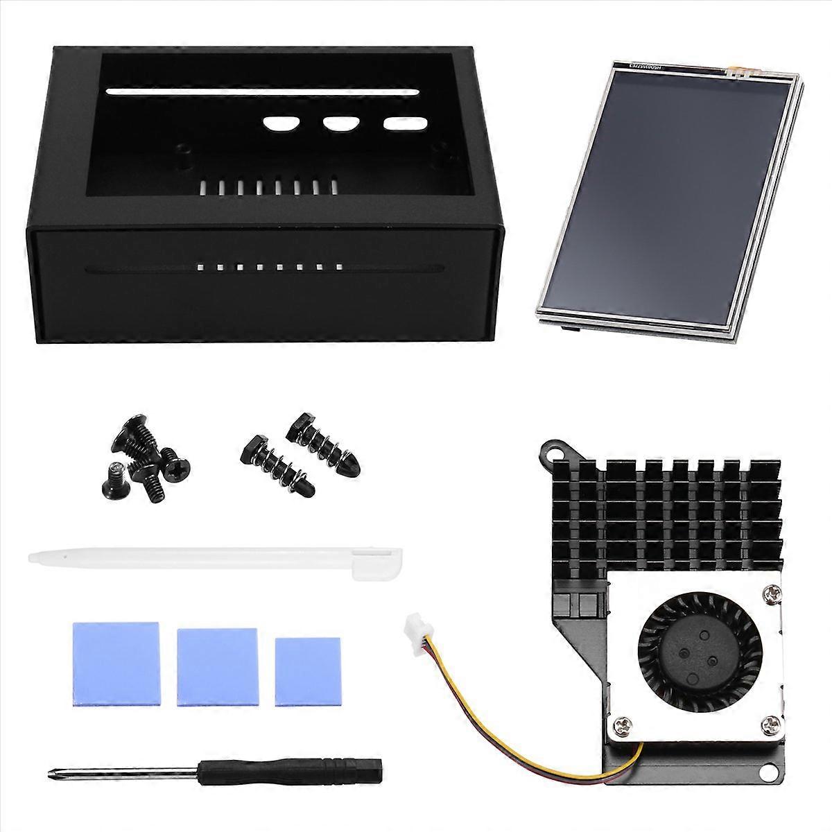 3.5 Inch MHS Touch Screen for Raspberry Pi 5, Black Radiator