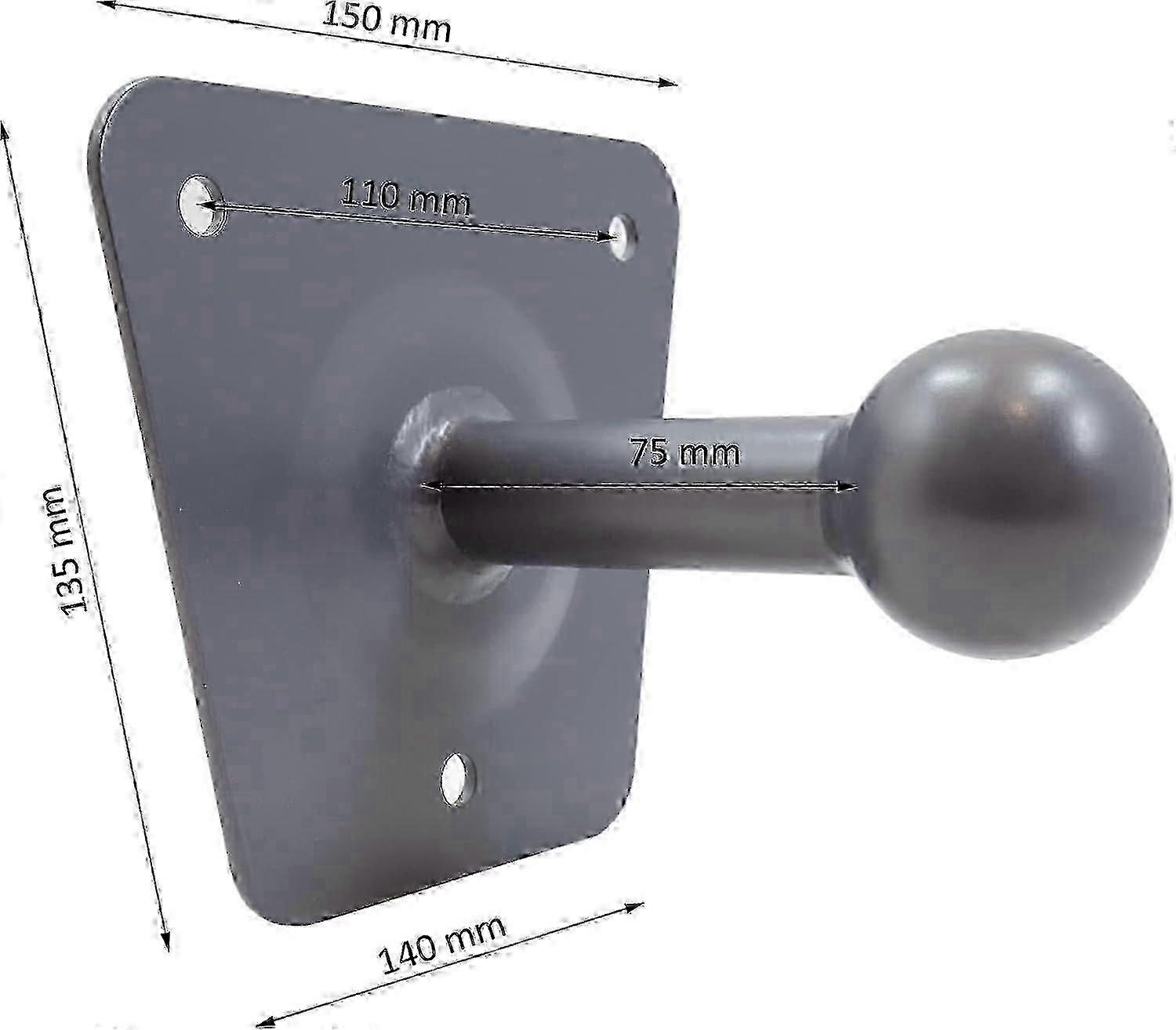 AS15012 Wall bracket for bike racks, trailers long design--