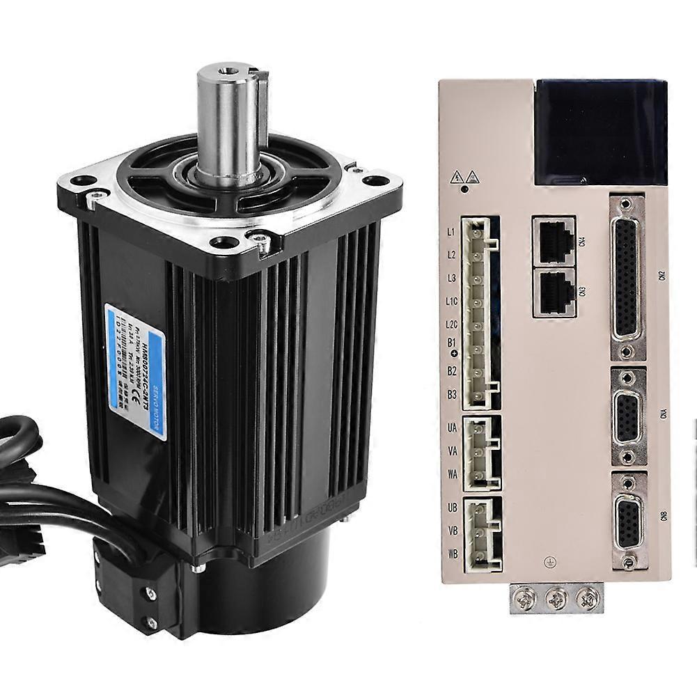 Servo Drive Motor Kit 1pc Driver 2pcs Servo Motor 750W 2.4NM AC220V 3000RPM