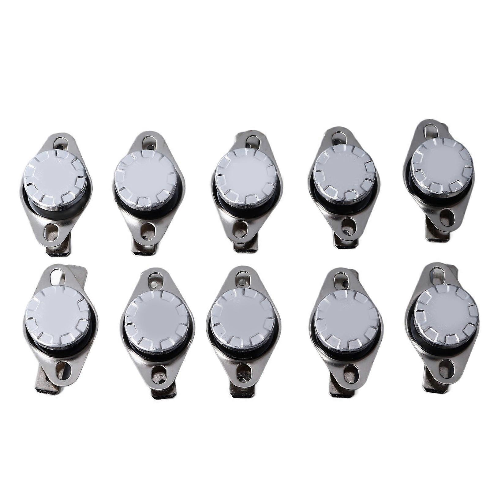 10Pcs Thermal Control Switch Normally Closed NC Temp Controller 100 Degrees Celsius 10A KSD301