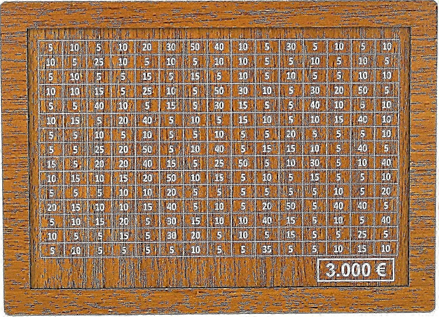 貯蓄目標とチェック可能な数字を備えた4サイズの貯金箱