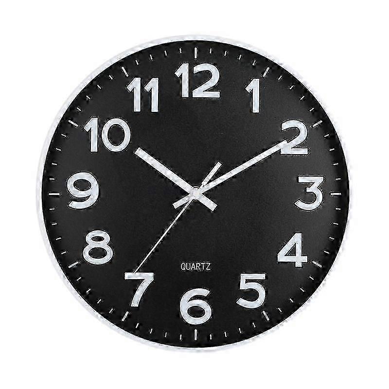 12-Inch Wall Clock High-precision Battery Operated Easy-to-Read Silent Non-Ticking Quartz Clock Wall