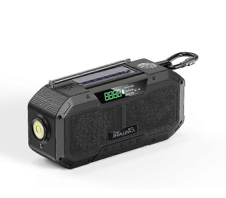 Solar Hand-crank Rechargeable Emergency Radio With Flashlight Reading Light