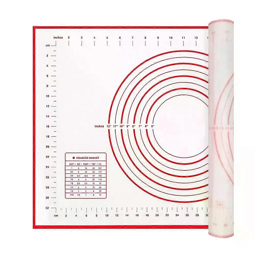 Silicone Baking Mat Non-slip Pastry Mat for Rolling Out Dough Making Pie Crust and Fondant with Measuring Function