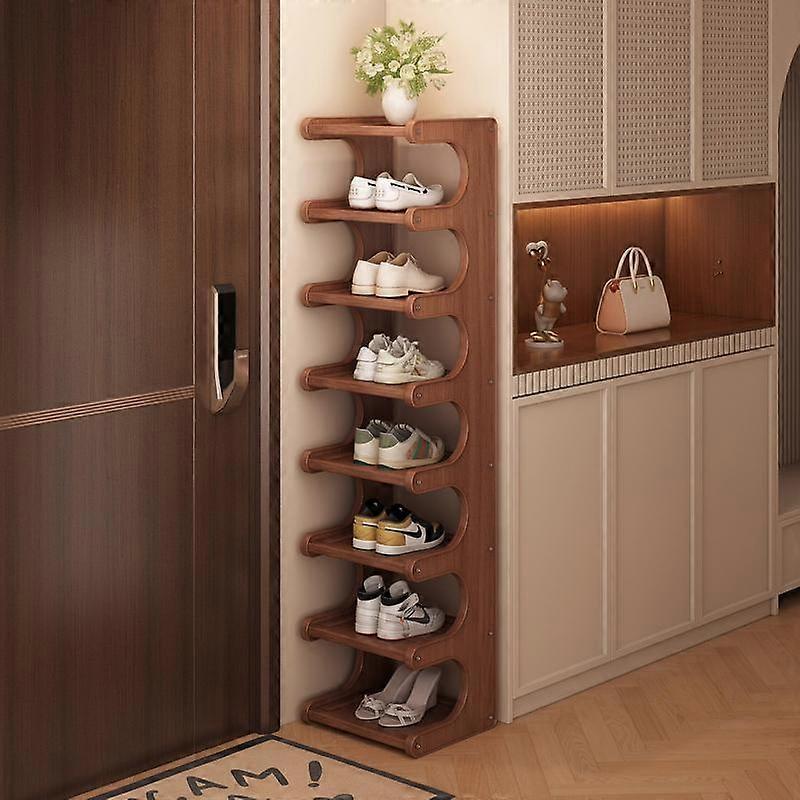 Wooden Shoe Rack, Multi-layer Shoe Storage Rack, Space Saving Shoe Organizer, Home Organizer for Entryway and Dormitory
