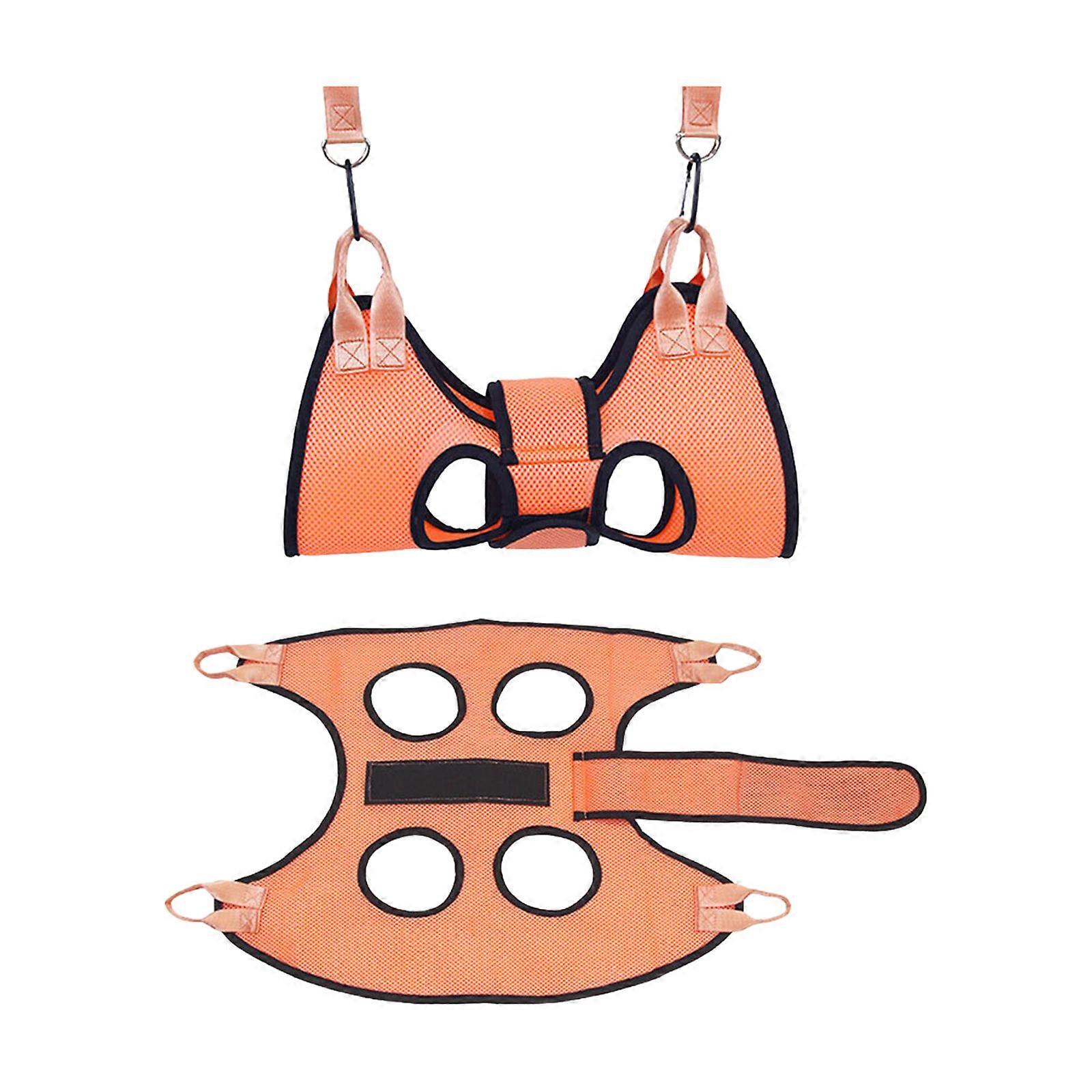 Universal Pet Care Hammocks With Reinforced Edges For Claw Cutting Grooming Home Veterinary Use  Orange S