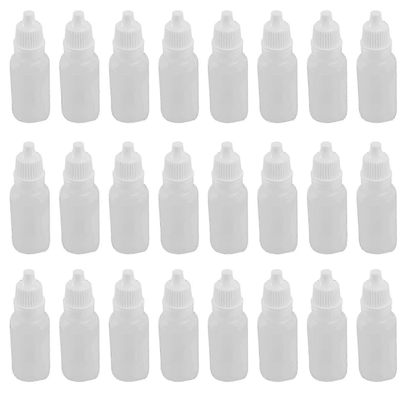 100PCS 15ml Squeezable Dropper Bottles - Refillable Eye Liquid Dropper Set for Essential Oils, DIY Projects, and More
