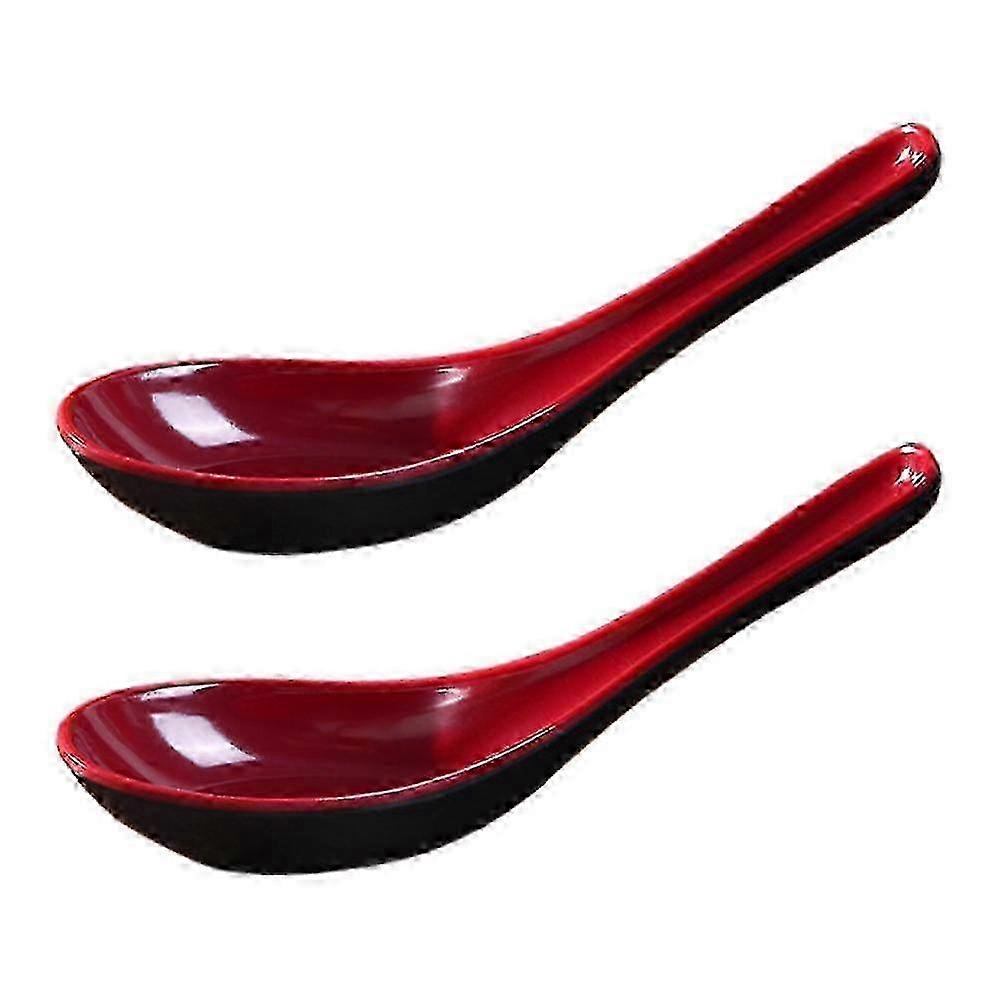 Glossy Solid Ceramic Soup Spoons