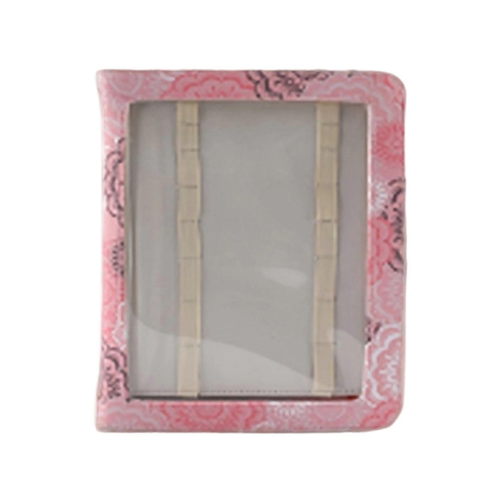 Portable Knitting Tool Organiser Waterproof Circular Knitting Needle Storage Case with Elastic Slots for Crochet Tool Multicolor