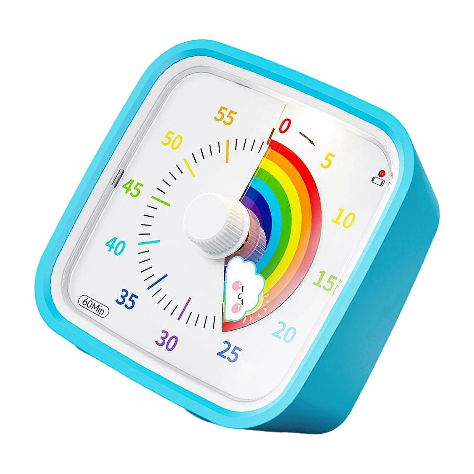 Cartoon Style Time Management Tool For Kids Child Friendly Visual Timer Kitchen Learning Activity Essential  Blue