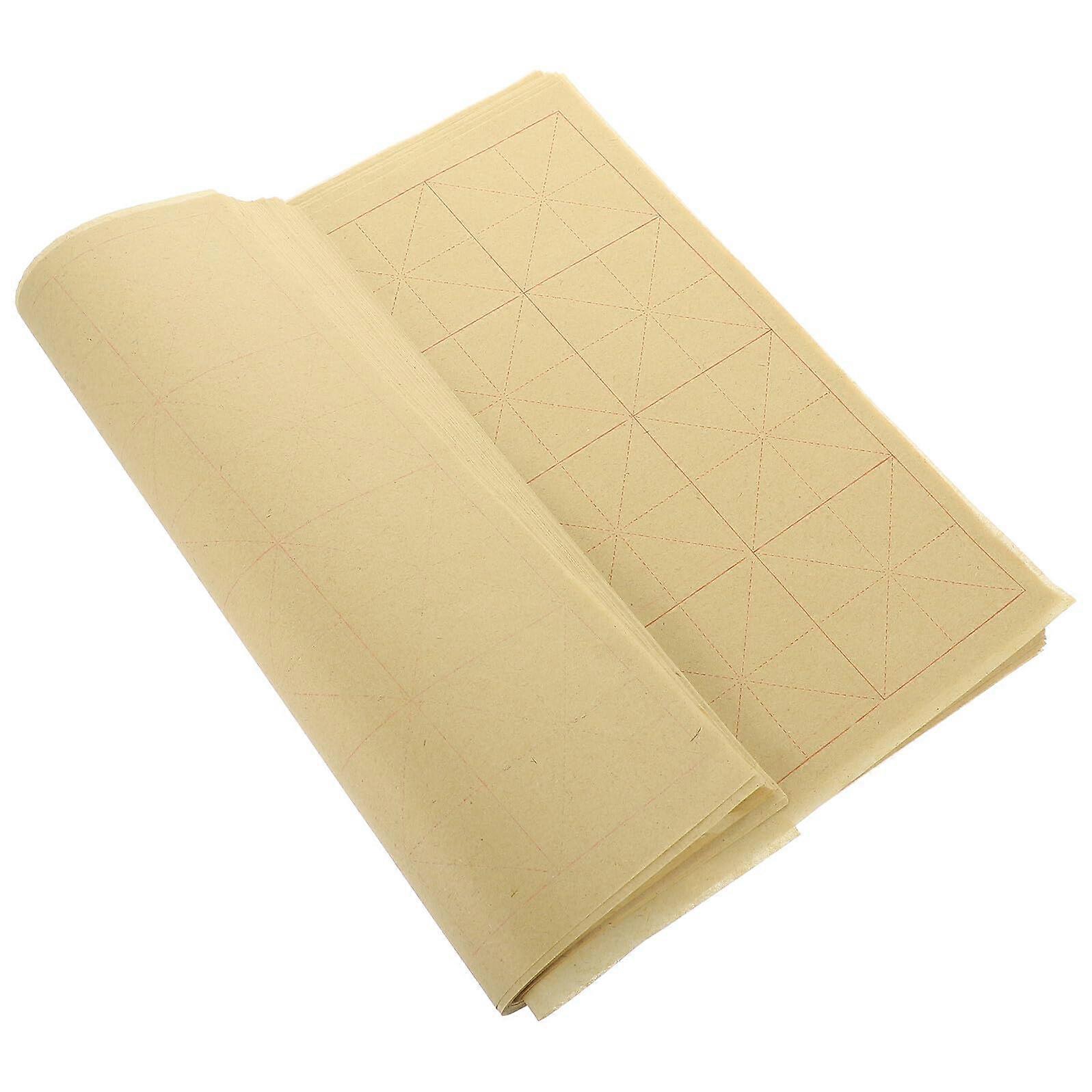Chinese Calligraphy Rice Paper 140 Sheets 20Grid 8cm for Brush Writing Practice and Art Training