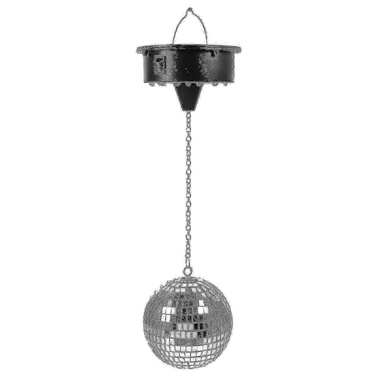 Rotating Disco Mirror Ball - Hanging Spotlight for Party Stages
