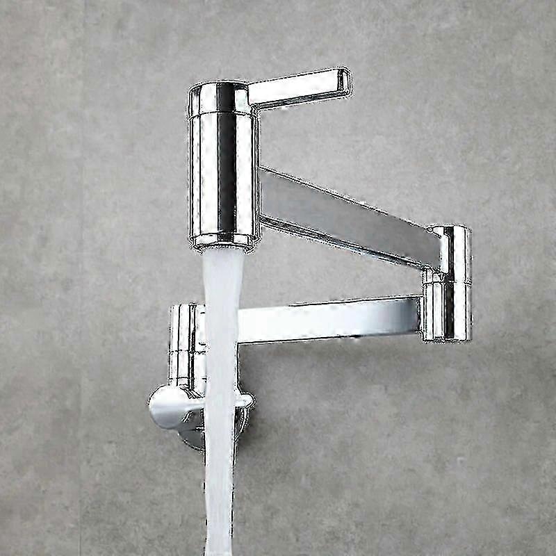 جودة عالية وعاء حشو صنبور الحائط طوي صنبور المطبخ واحد الباردة ثقب واحد بالوعة الحنفية تدوير قابلة للطي صنبور نحى الذهب النحاس