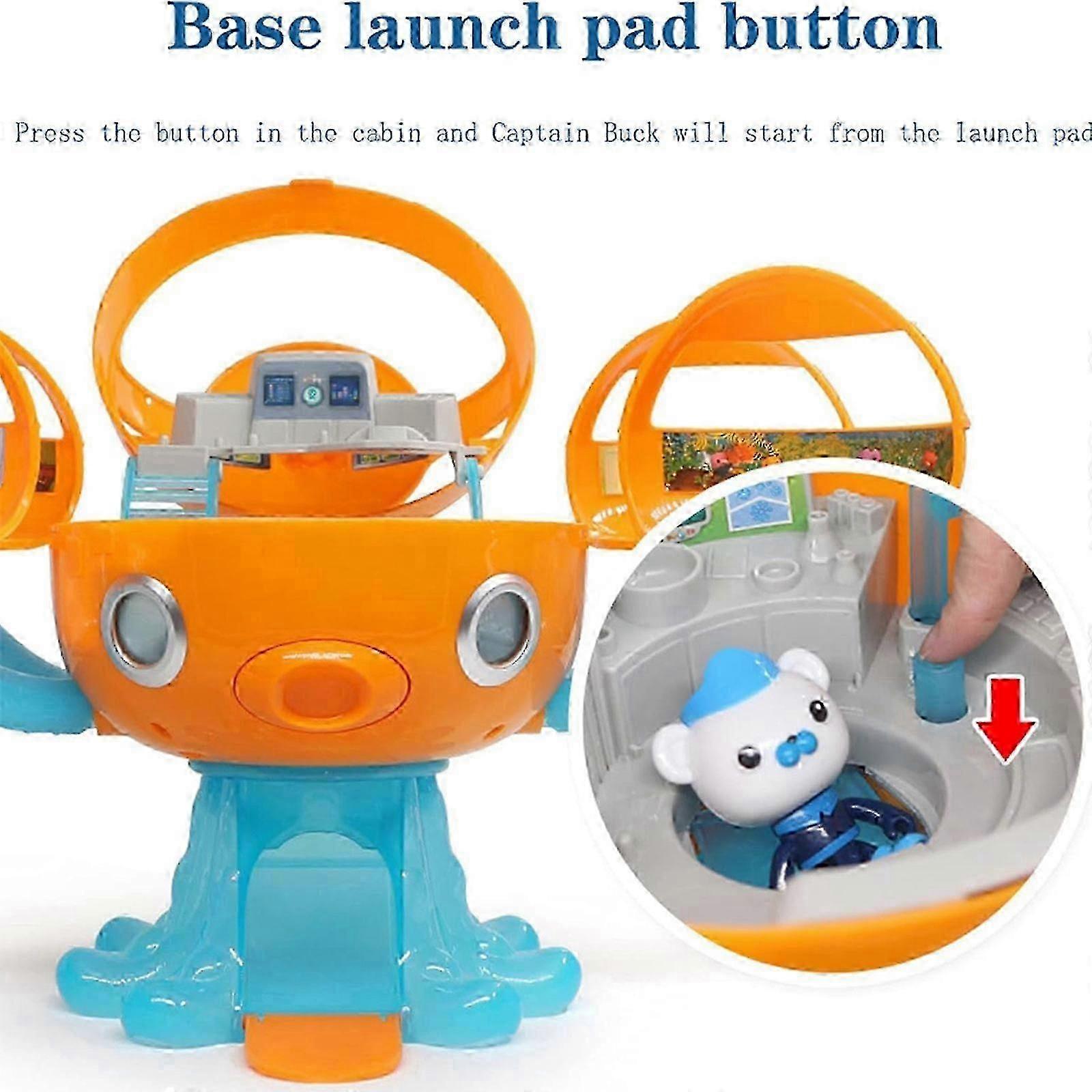 Octonauts Octopod Playset: Conjunto de aventura de 8 peças com personagens populares