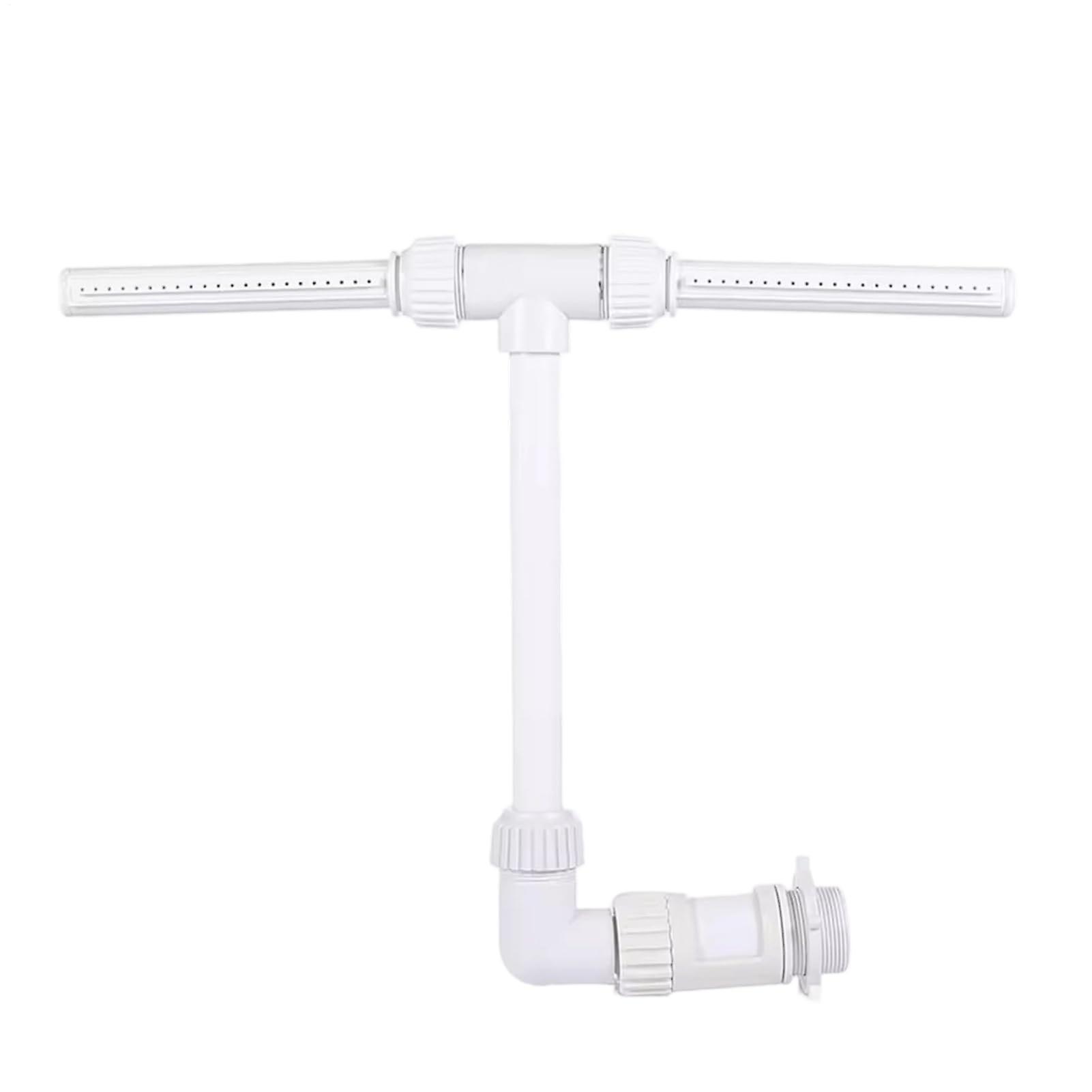 Double Head Pool Fountain with Rotating Waterfall Sprayer for Outdoor Pools, 51x39x19cm Durable Fixture