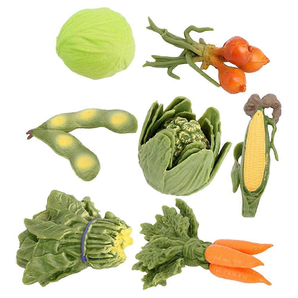 Artificial Vegetable Vegetable Model for Home Decoration 1Set Assorted Colors Plastic