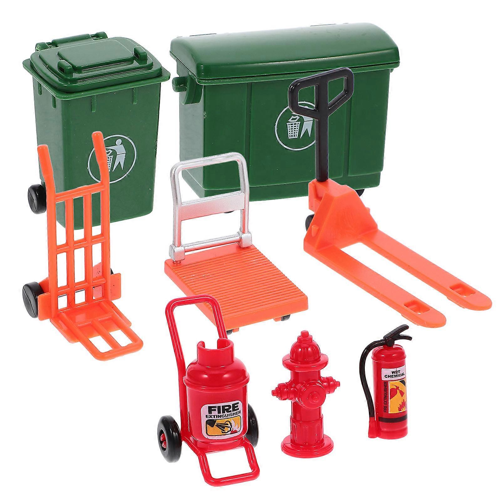 Traffic Model Toy Role Play Toy for Kids 1Set Simulation Spray Extinguisher