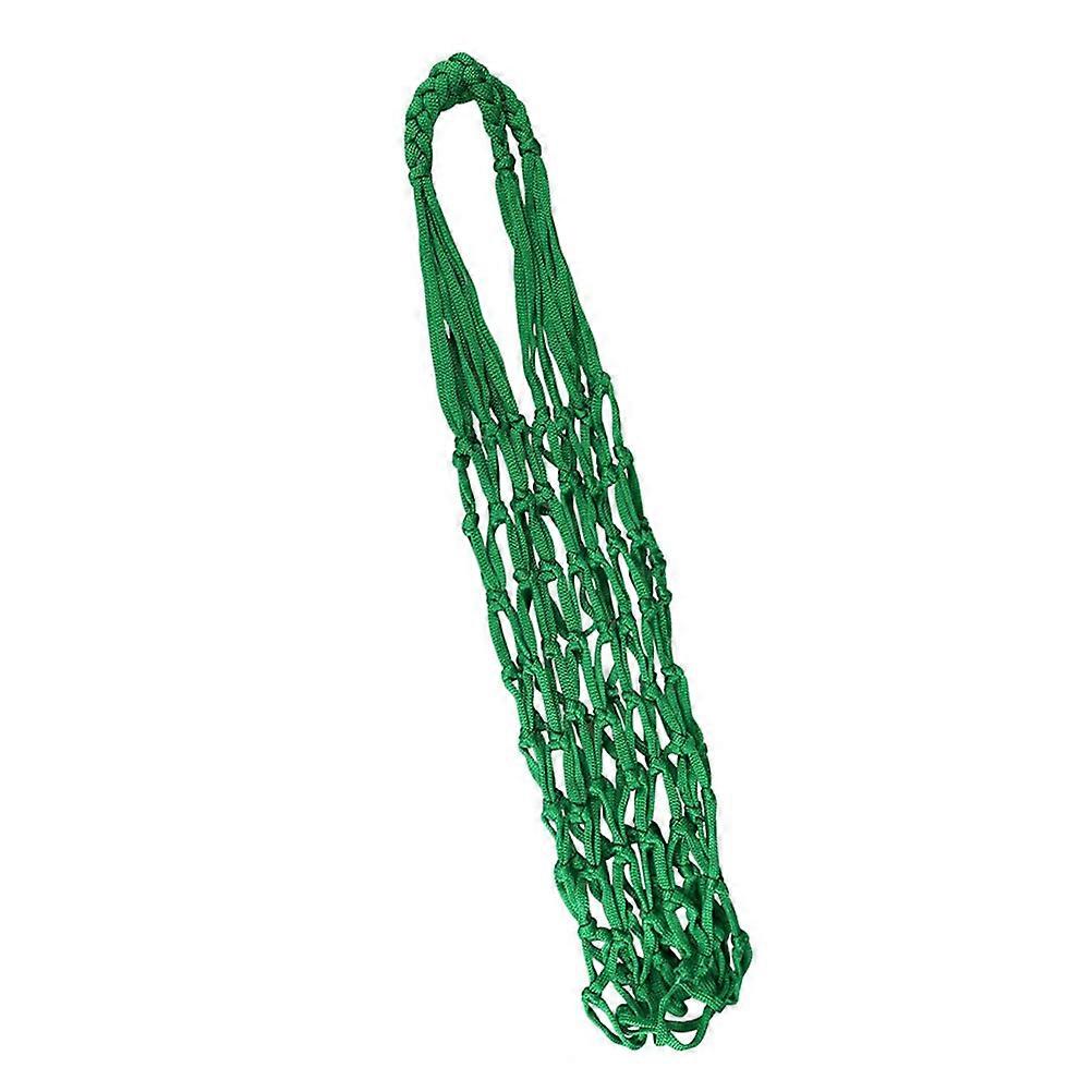 Livestock Feeder Nylon Mesh Bag for Feeding Use 2Pcs Hanging Green