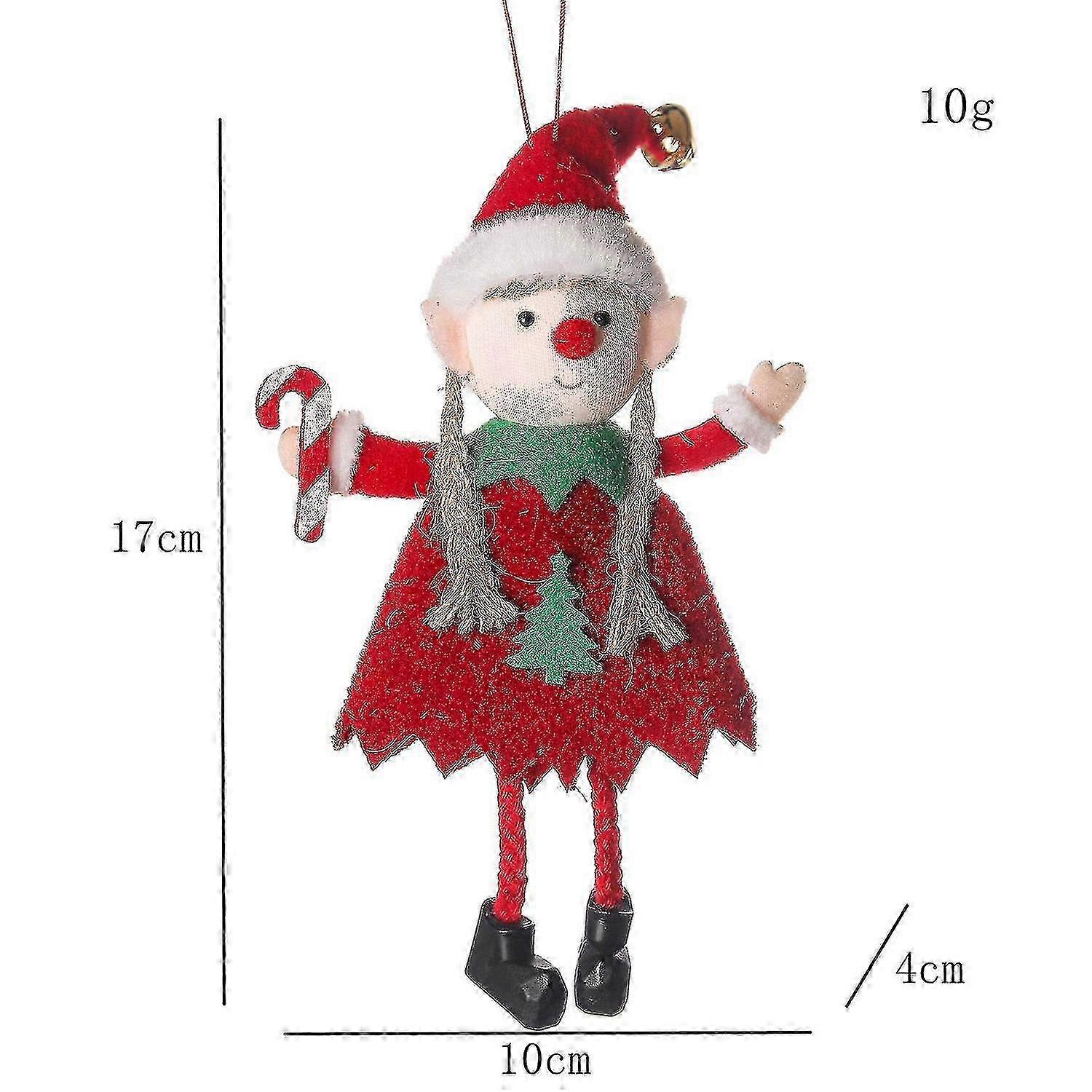 Holiday Plush Figurines for Christmas Tree Ornaments Display