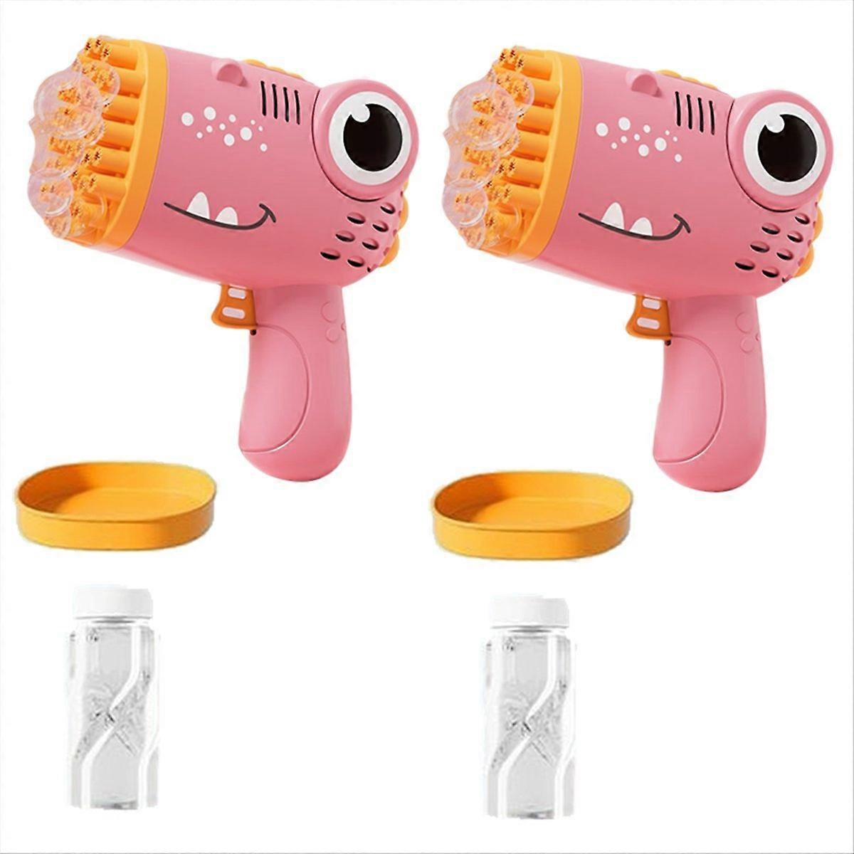 Children's Bubble Machine, Soap Bubble Machine Automatic Toys, Pink