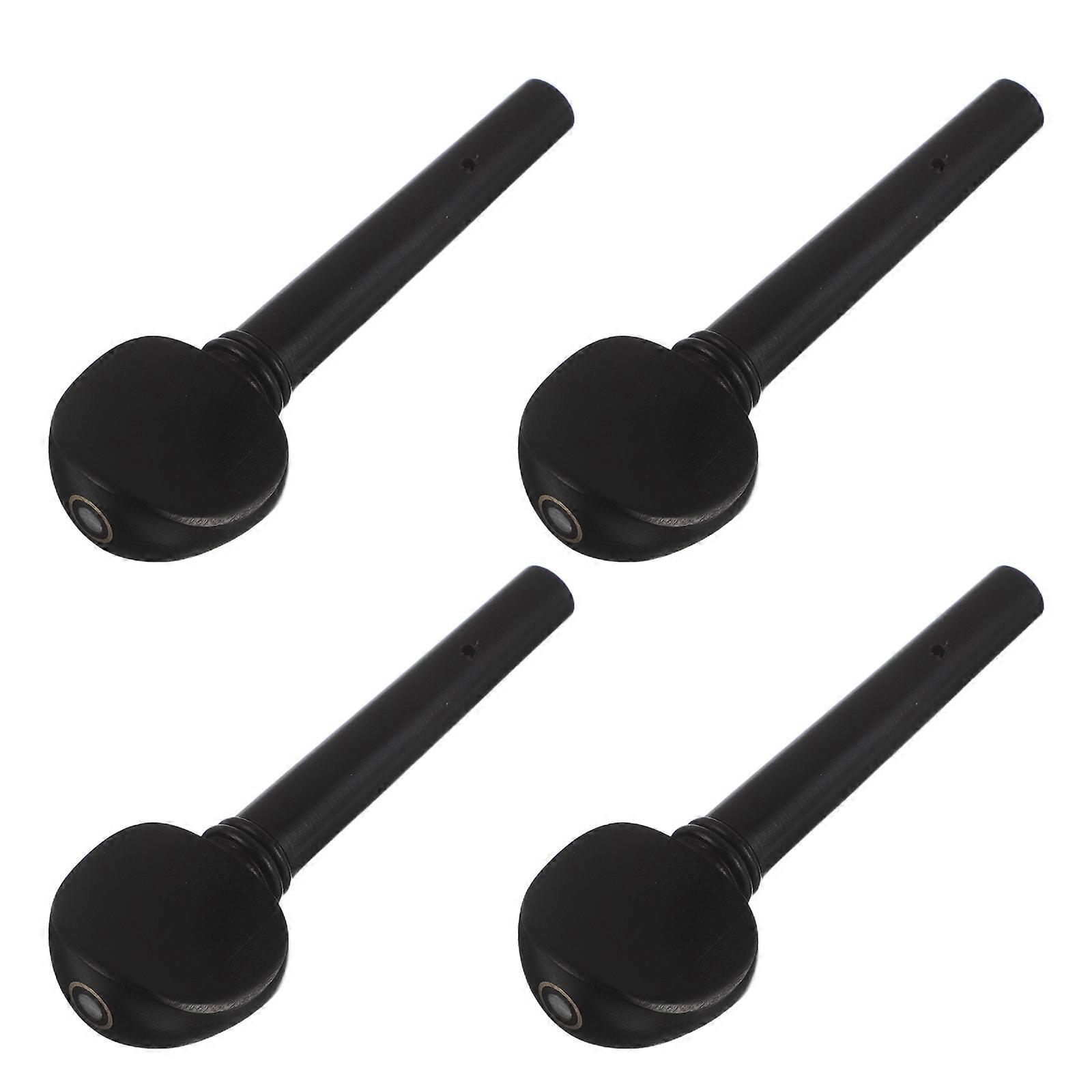 Ebony Violin Fine Tuner Pegs for 4Pcs Violin String Adjustment Set