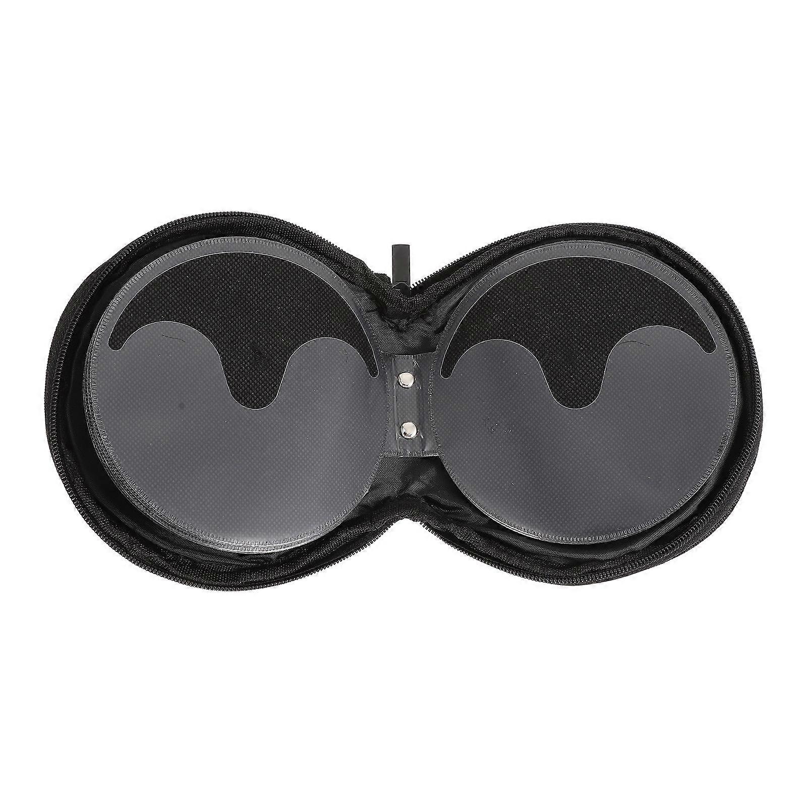 Cd Storage Bag Large Capacity for Storage 2Pcs Durable Black Zipper Case