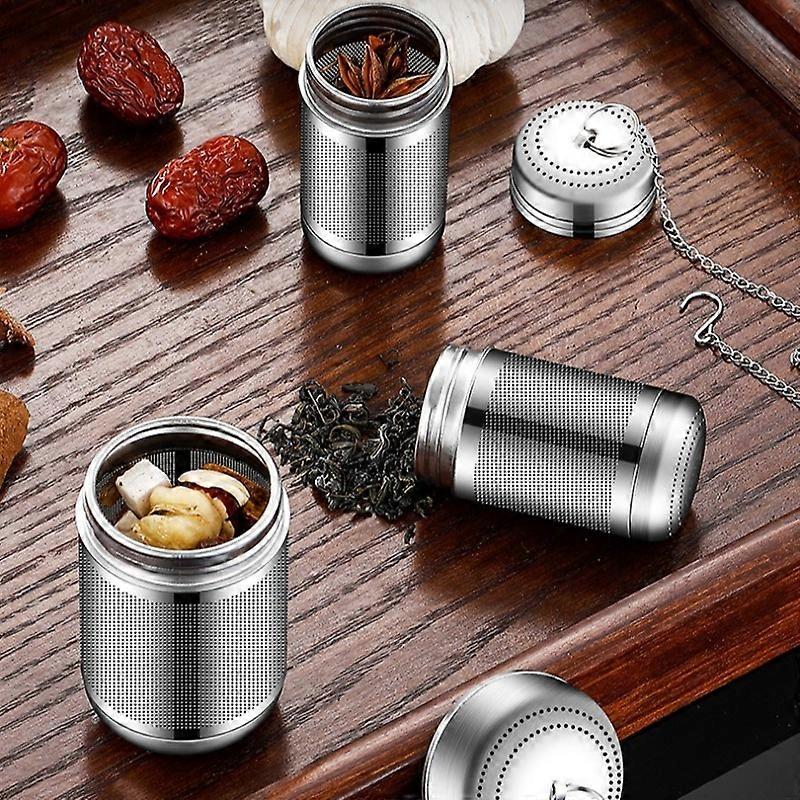 1pc Tea Infuser, Extra Fine Mesh Tea Strainers for Loose Tea, Stainless Steel Tea Strainer with Extended Chain Hook