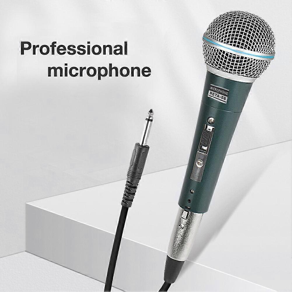 Professional Handheld Wired Microfone Mic Dynamic Microphone for Karaoke Live Vocal Performance Microfone