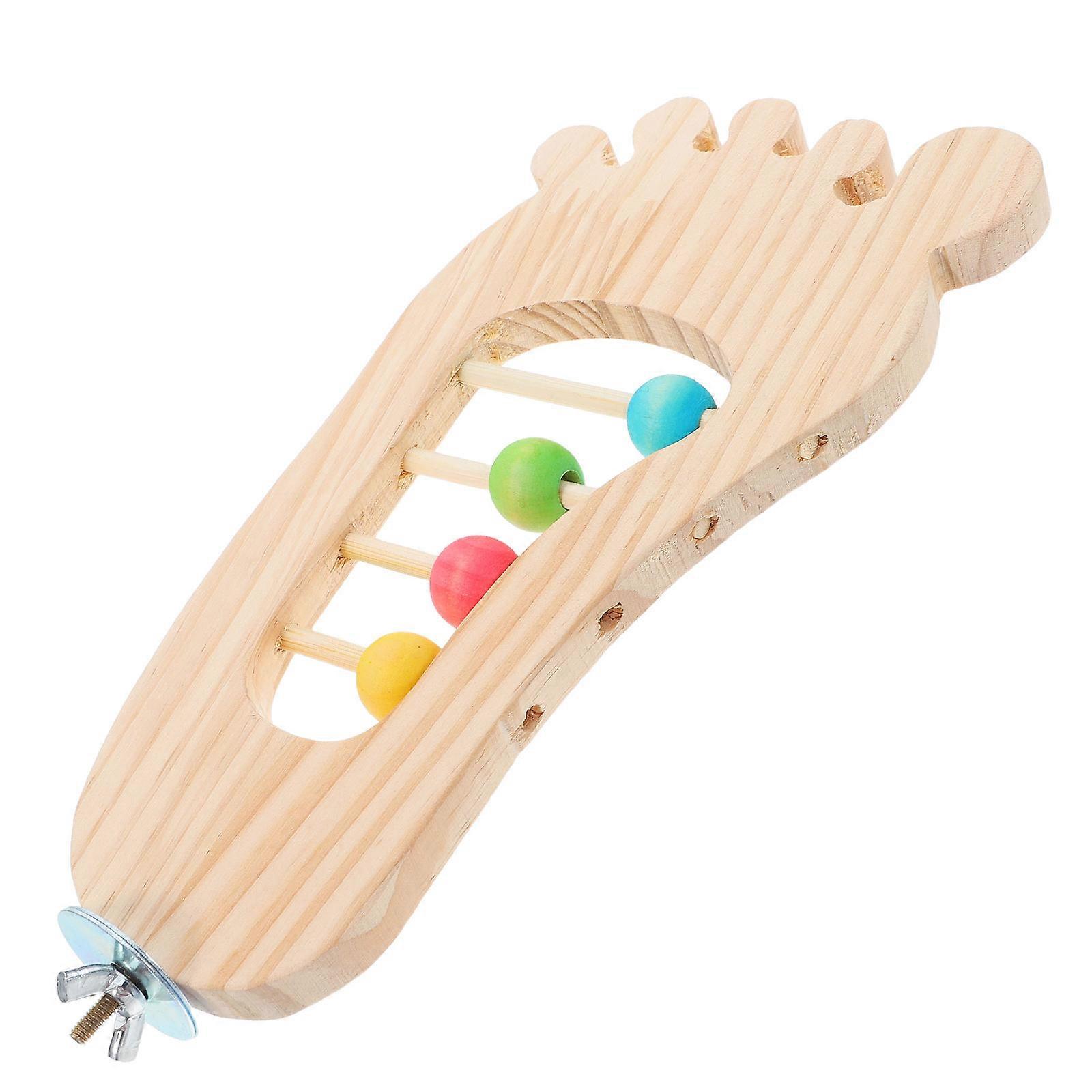 Wooden Parrot Play Stand Platform for Interactive Bird Perch