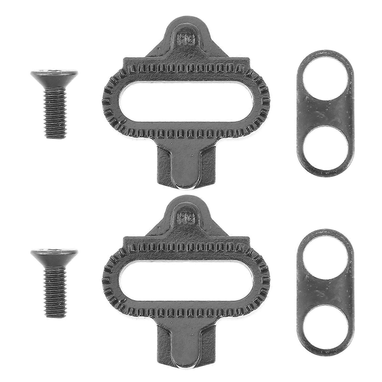 2Pairs Bike Cleats Multi Directional Release Cleats for Exercise