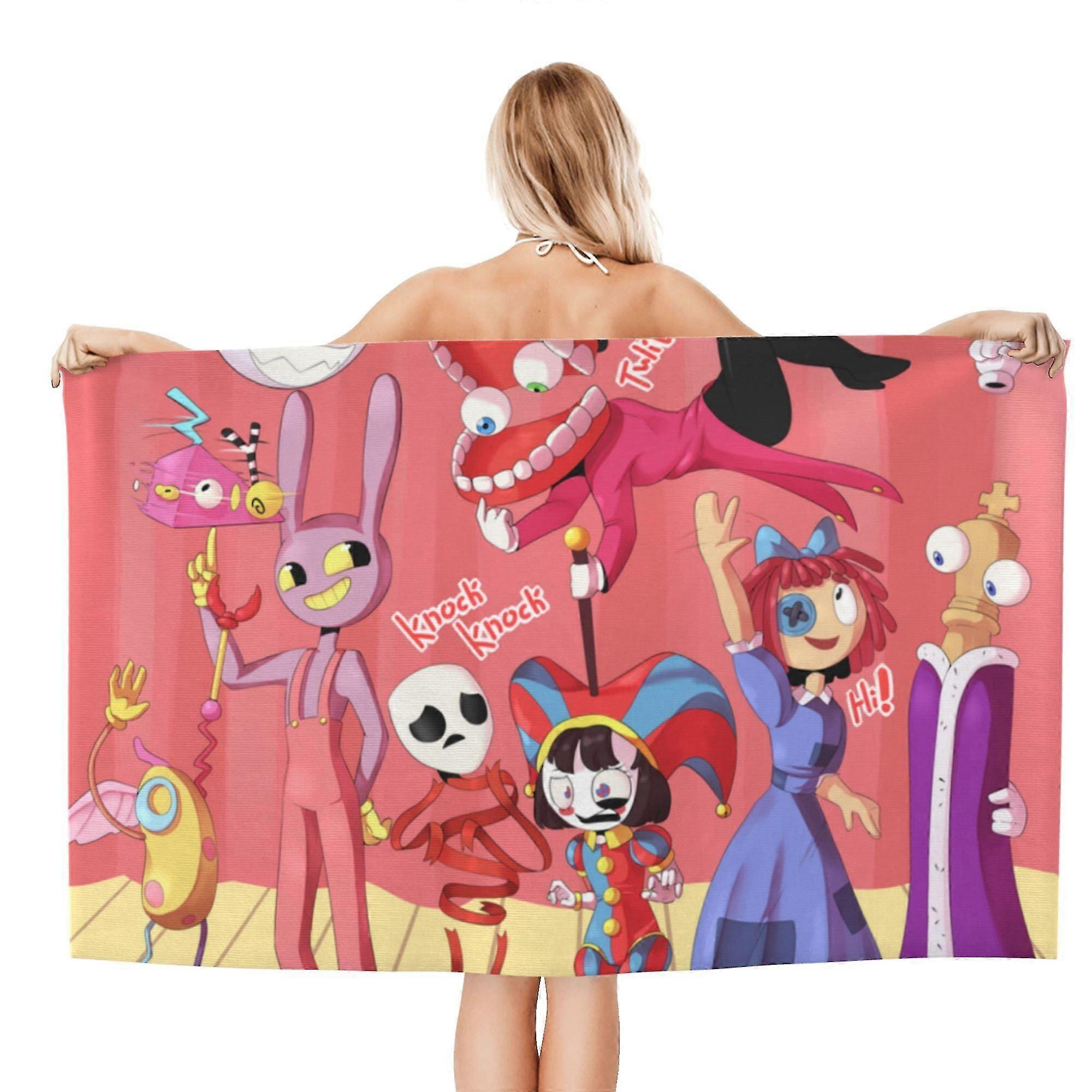 s1206 L'incredibile asciugamano da spiaggia digitale del circo in microfibra Asciugamano da spiaggia leggero oversize Bea MMgO1206