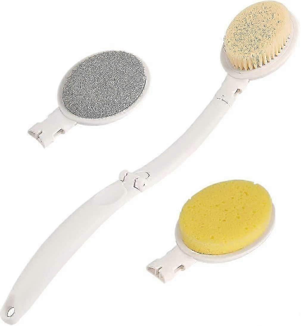 Bath Brush Body Brush Foldable Long Handle Body Back Scrubber