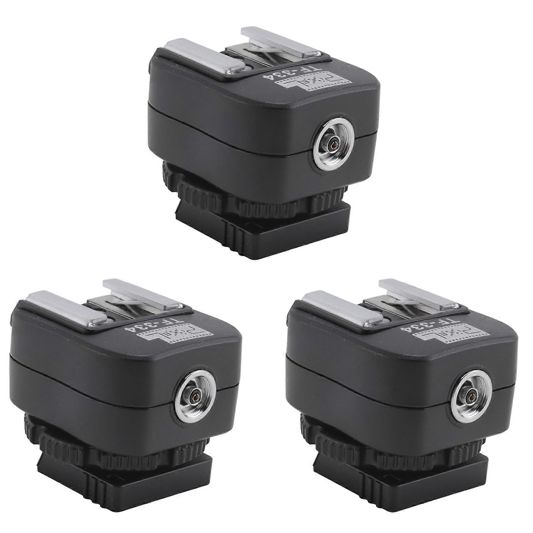 3X TF-334 Hot Shoe Adapter for Converting Sony Mi A7 A7S A7SII A7R A7II A9 A6300 Camera to Canon Nikon Flash