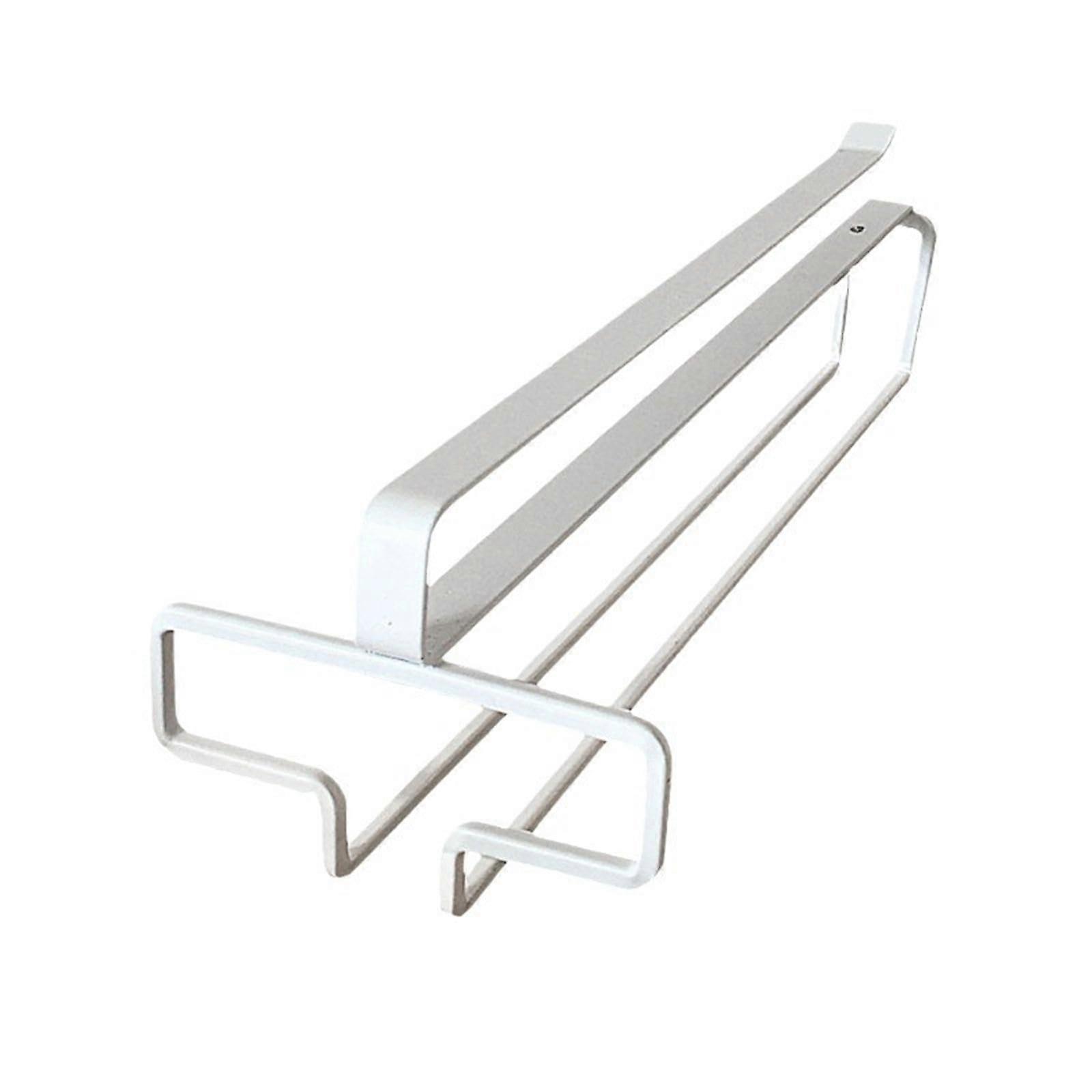 Wine Glass Rack Under Cabinet Space Saving Stemware Organizer Metal Hanging Holder Black Finish