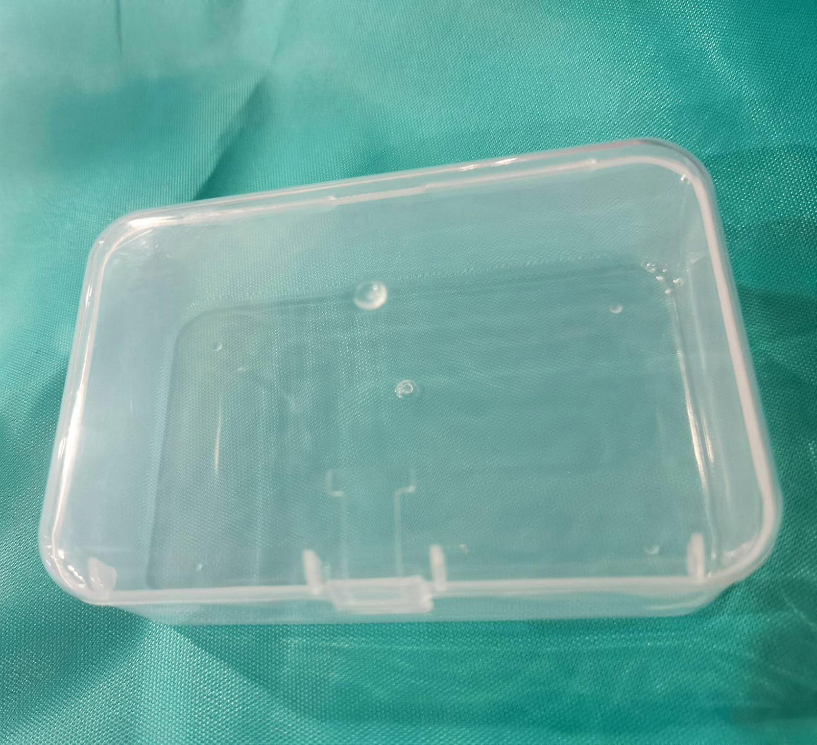 New Small Transparent Plastic Storage Box clear Square Multipurpose display