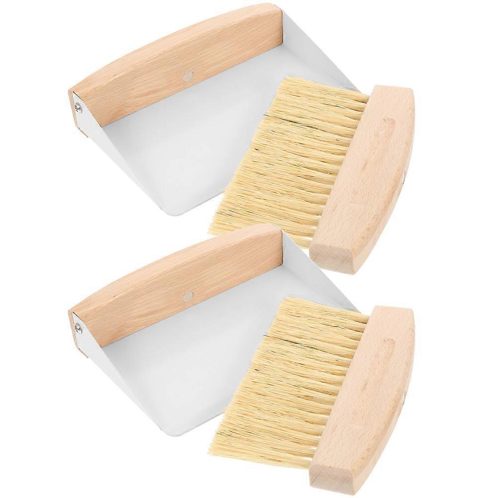 Mini Desktop Cleaning Brush for Keyboard Detailing with 2Sets Small Dustpans