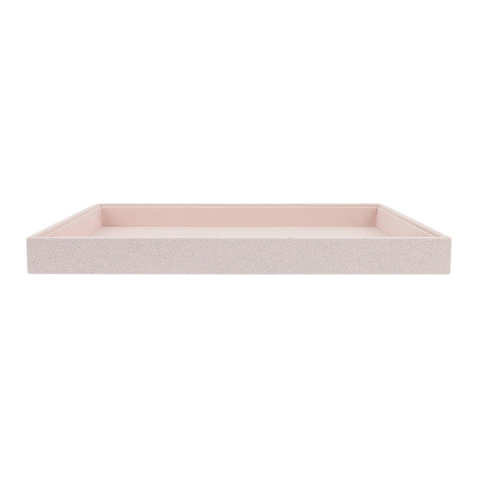 2Pcs Jewelry Organizer Tray Practical Tabletop Storage Tray Beige