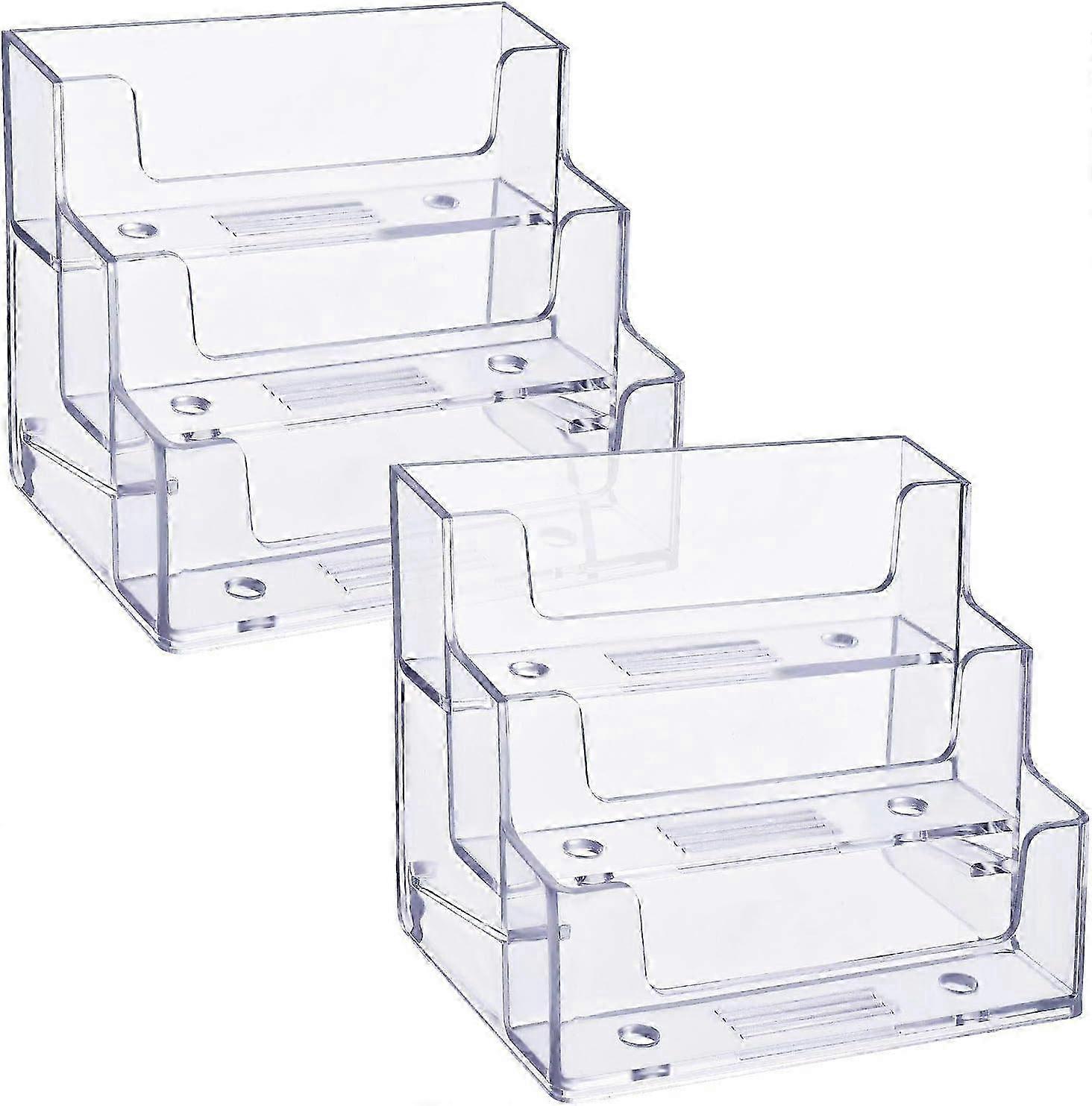 2026 3-layer plastic card storage box for office