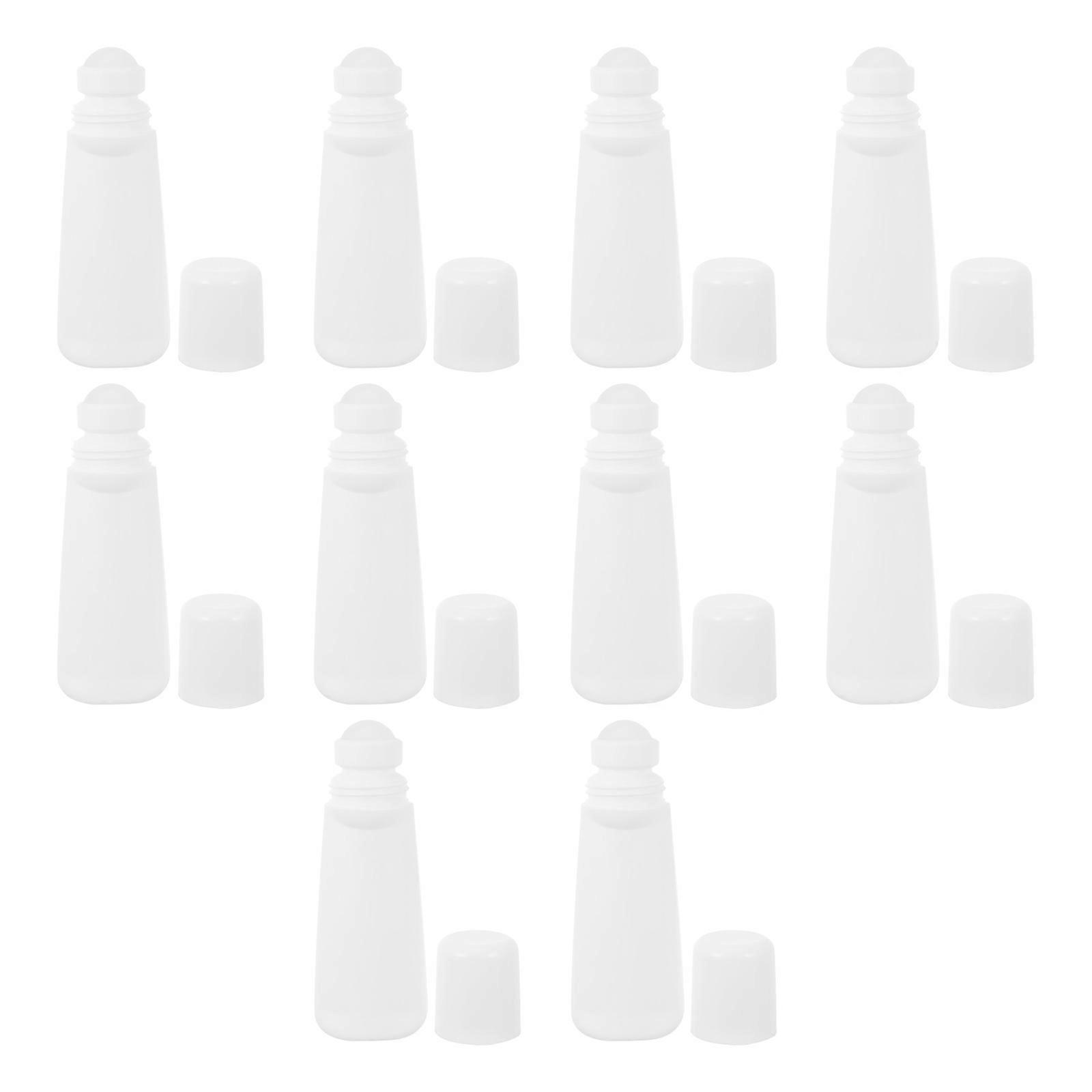 Essential Oil Roller Bottles for Storage Use 10Pcs White Pe Plastic Bottles