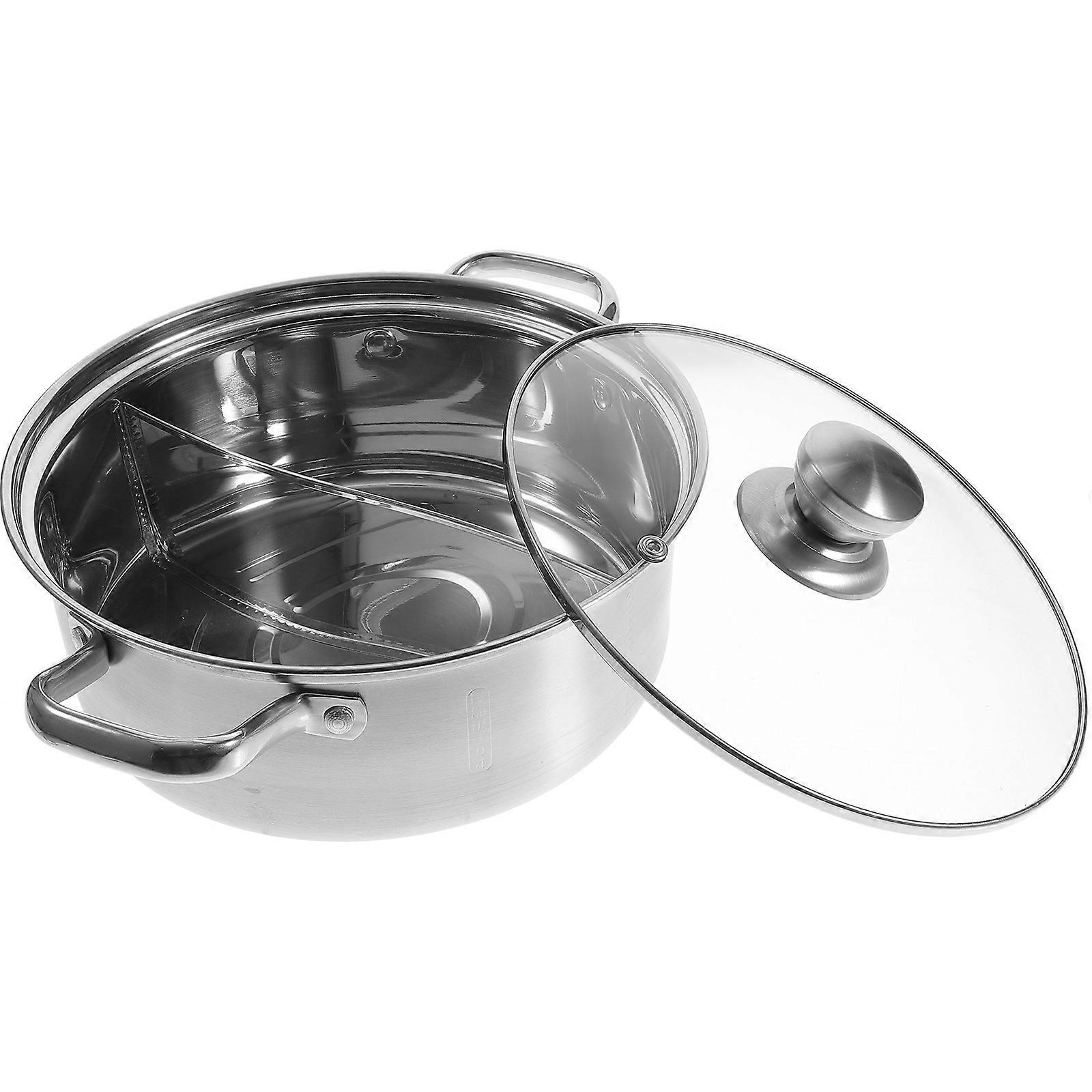 Hot Pot Stainless Steel Multi-Functional Cooking Pot for Kitchen 2Pcs