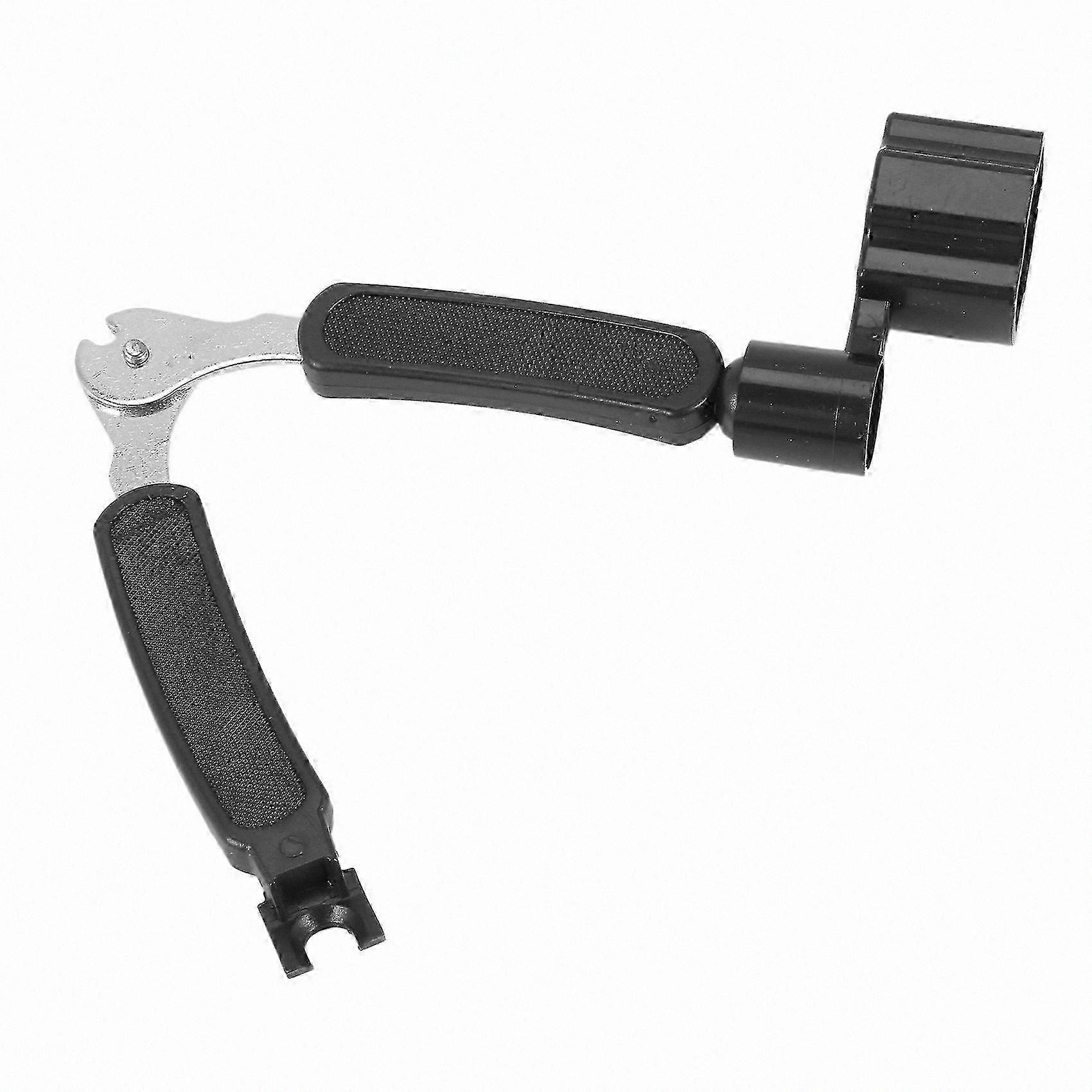 3-in-1 Guitar Tool: String Winder, Cutter, and Pin Puller in Black