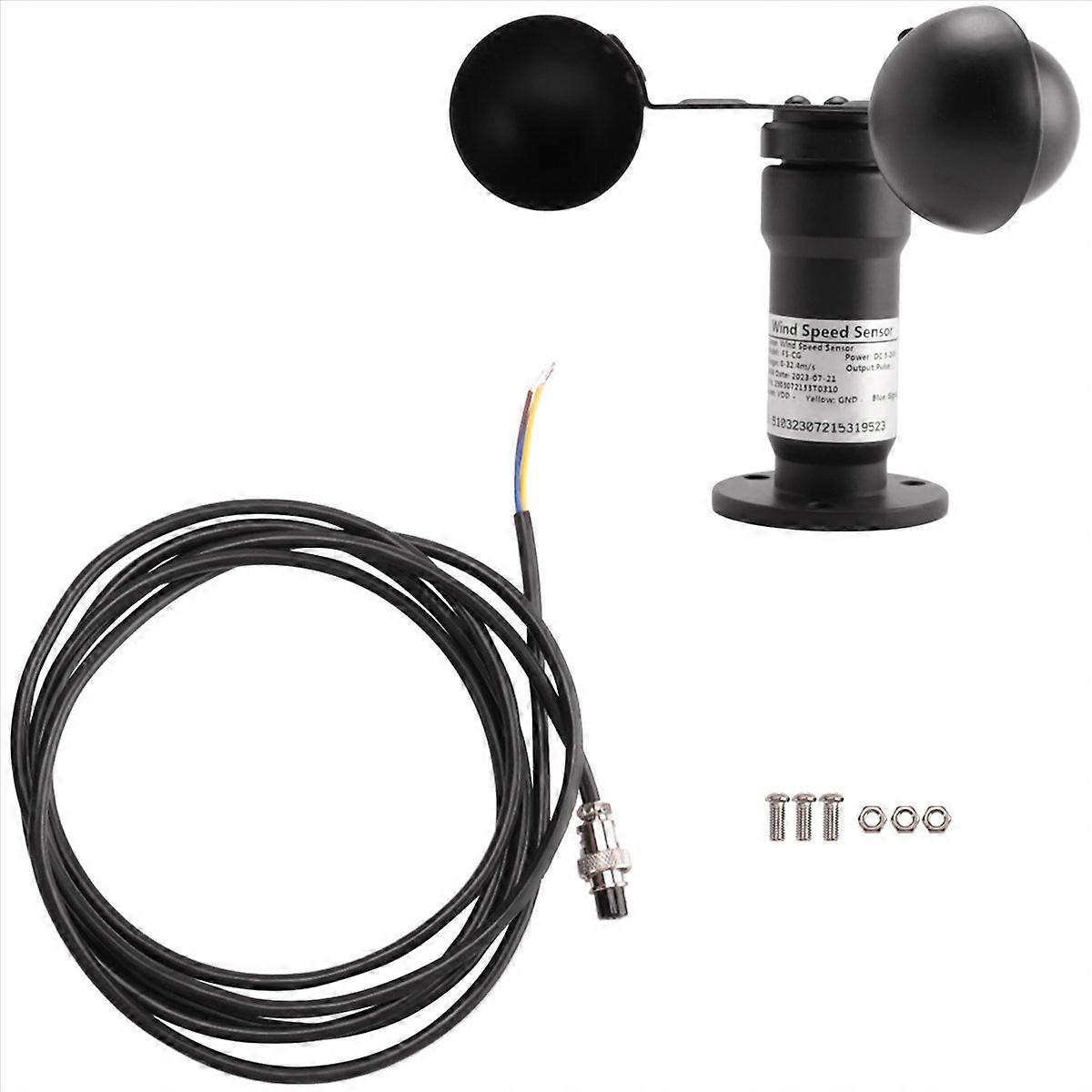 Wind Sensor Digital Anemometer Pulse Signal Output Aluminum Alloy