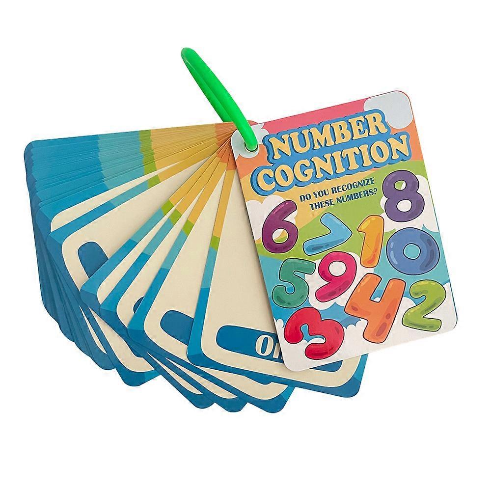 30 Digital Math English Word Cards Cognitive Interactive Early Education Flashcards Double Sided Interactive Activity Cards