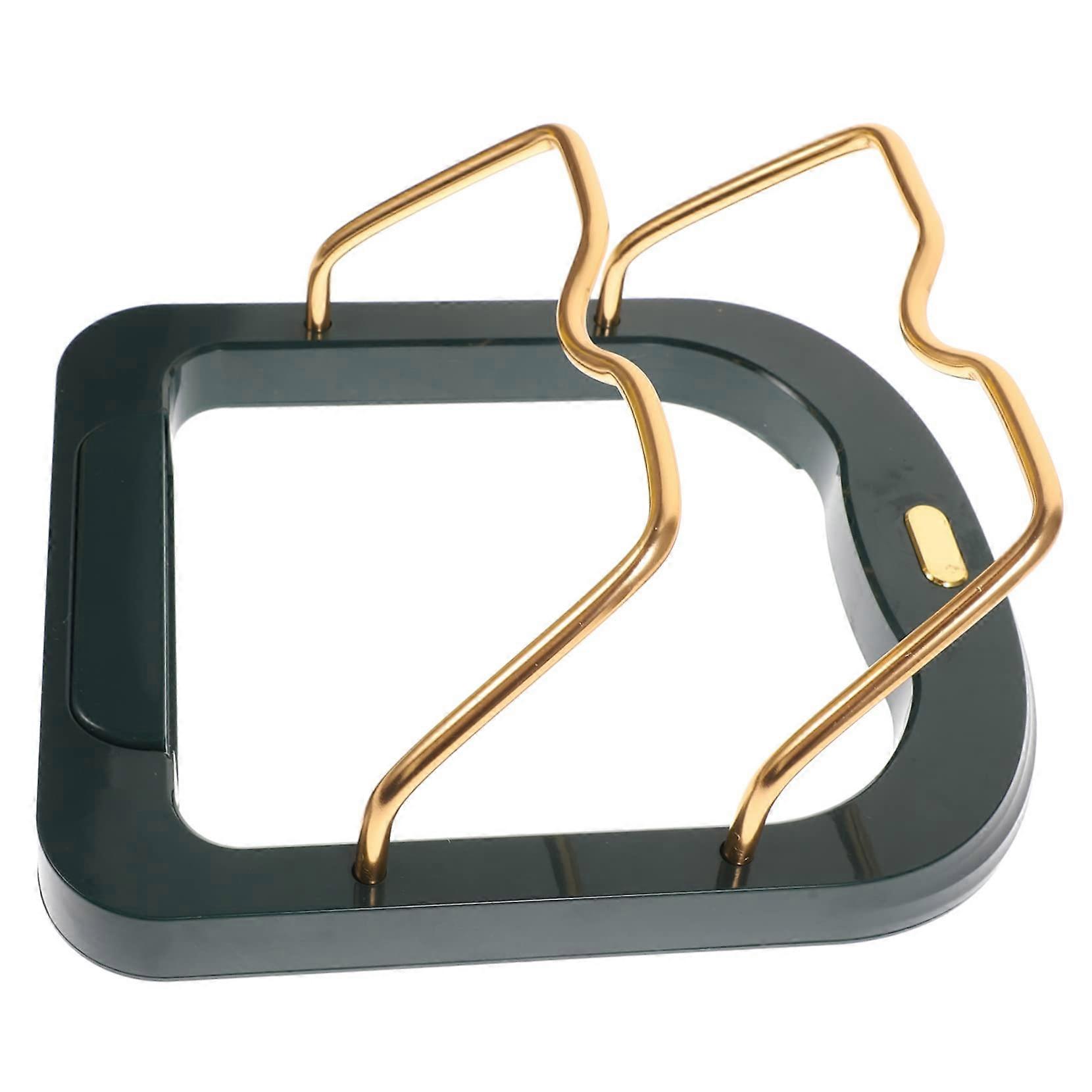 Pot Lid Holder Wall Mounted Kitchen Utensil Organizer SpaceSaving MultiLid Storage Rack