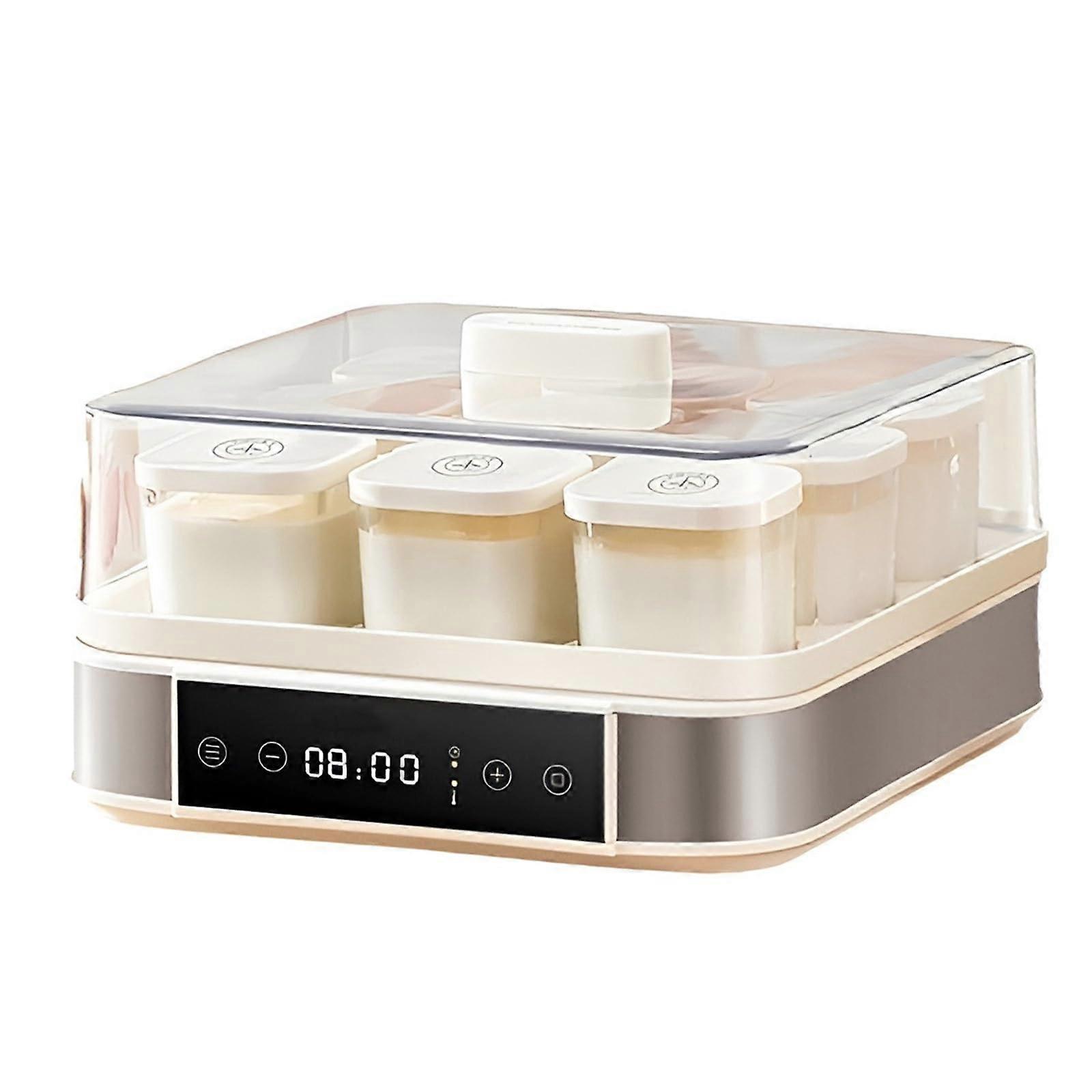 Greek Yogurt Maker with Adjustable Temperature Control, 9 Glass Jars, BPA, 52oz Capacity